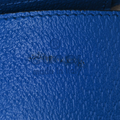 Gucci GG Supreme Monogram Textured Dollar Calfskin Rhombus Mini Tote Bag Beige Ebony Pink Blue 6 of 11