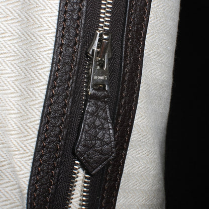 Hermes Fjord Garden Party Tote 36 MM Marron Fonce 5 of 7