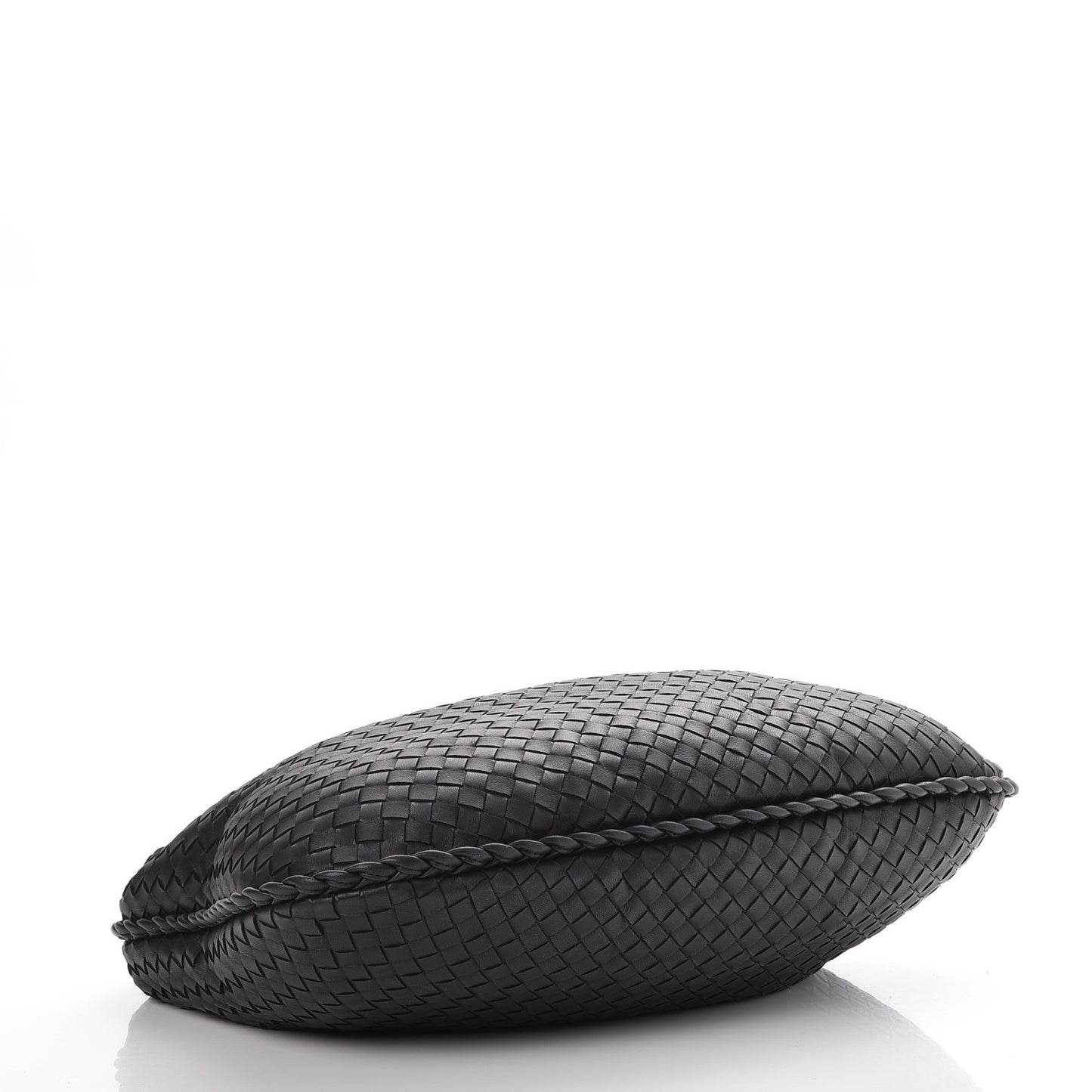 Nappa Intrecciato Medium Veneta Hobo Black