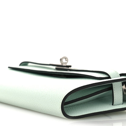 Hermes Epsom Kelly Wallet To Go Vert Peppermint 10 of 12