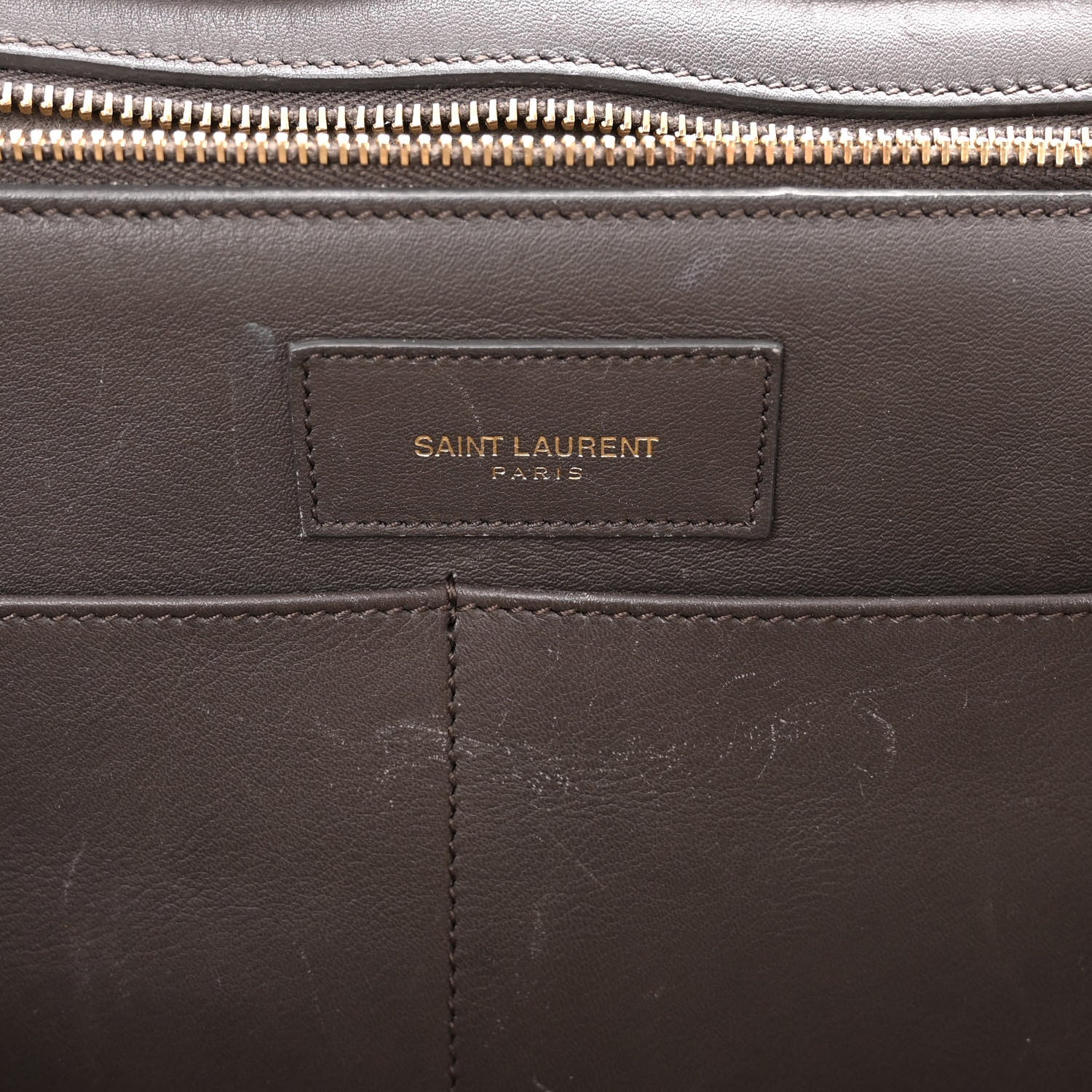 Saint Laurent Sheepskin Medium Cabas ChYc Grey 6 of 12