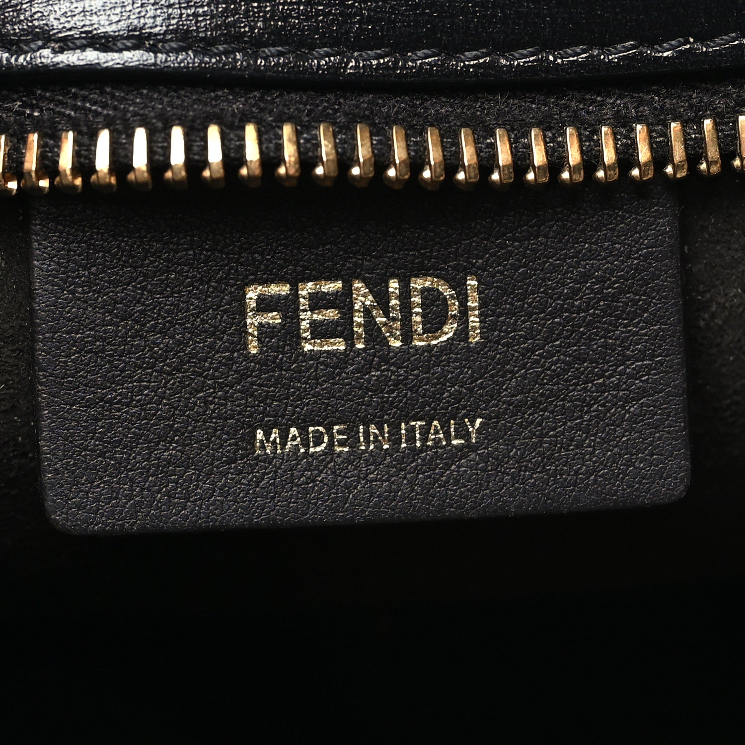 Fendi Vitello Queen Palmellato Fendi O'Lock Swing Black 6 of 10