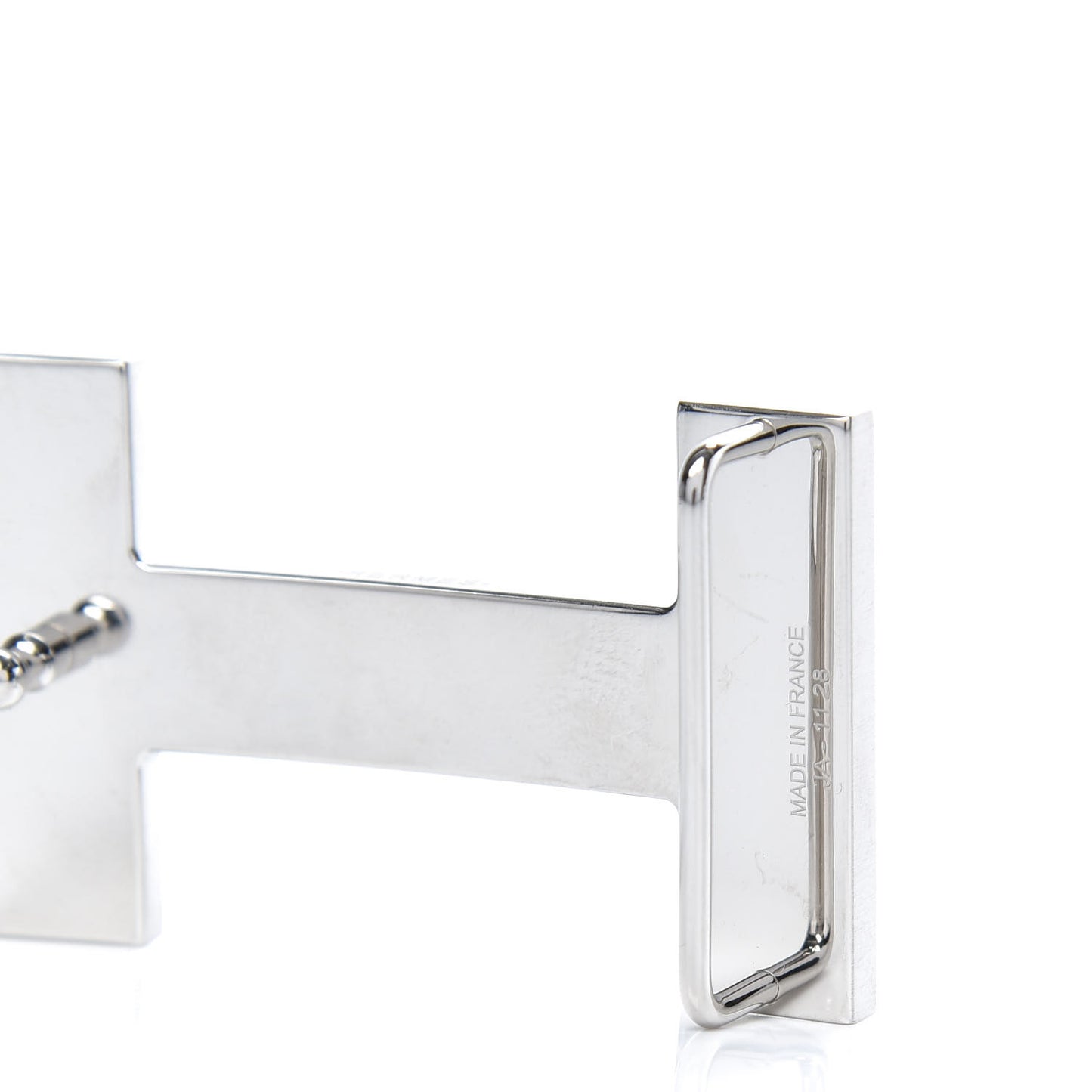Brushed Palladium 32mm Quizz H Belt Buckle