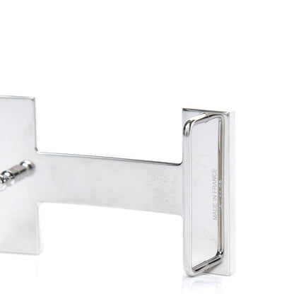 Hermes Brushed Palladium 32mm Quizz H Belt Buckle 4 of 4