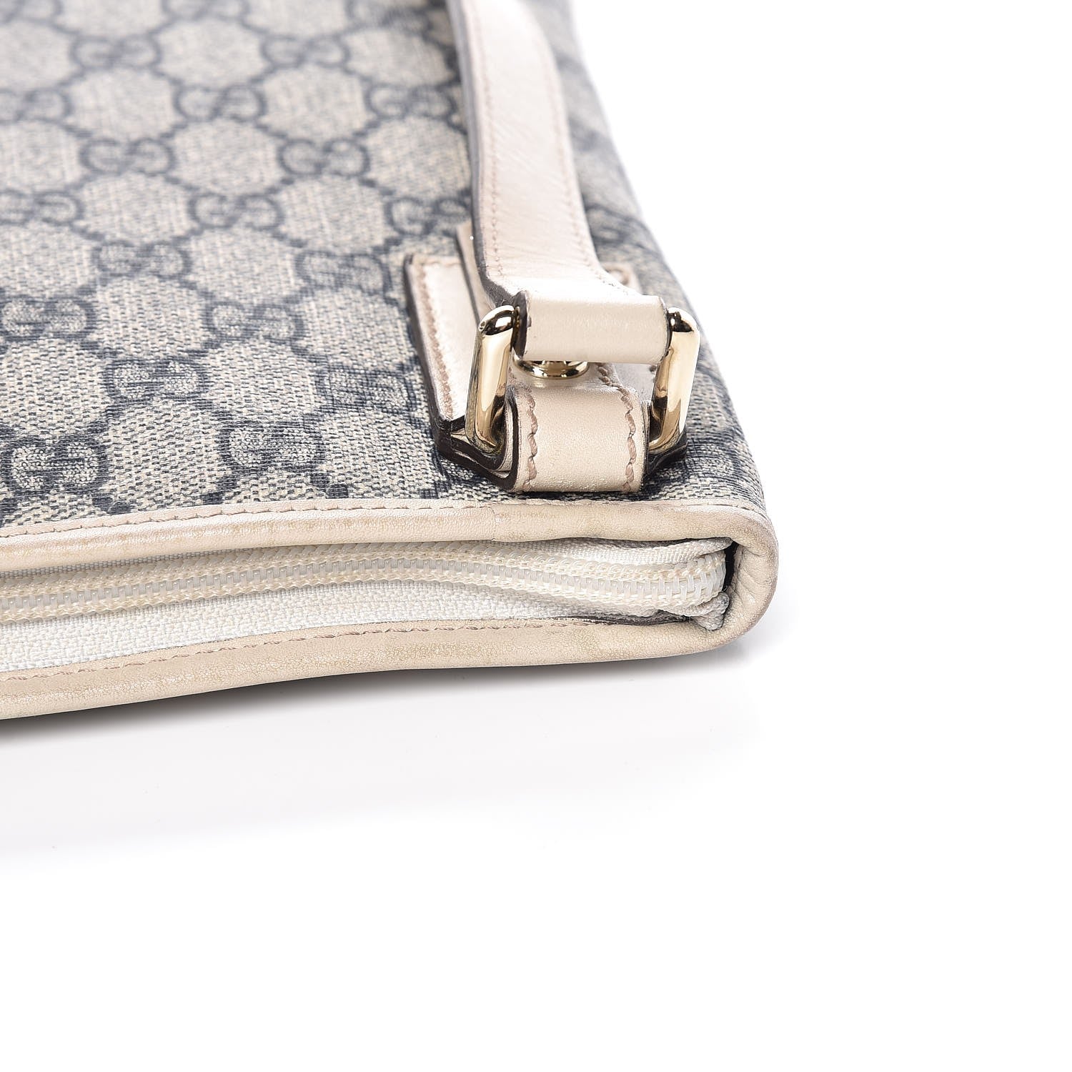 Gucci GG Plus Monogram Flat Messenger Bag Beige Off White 9 of 12