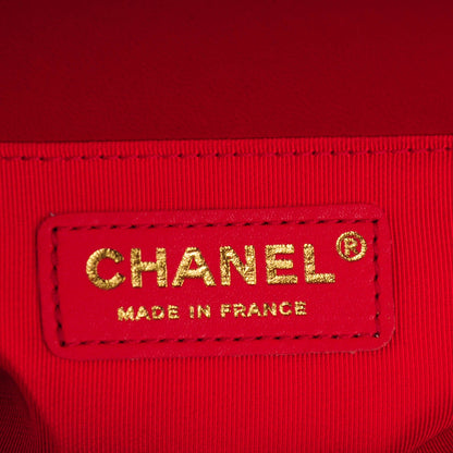 Chanel Lambskin Quilted Medium Boy Flap Red 6 of 7