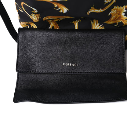 Versace Nylon Baroque Print Tote Black 15 of 16