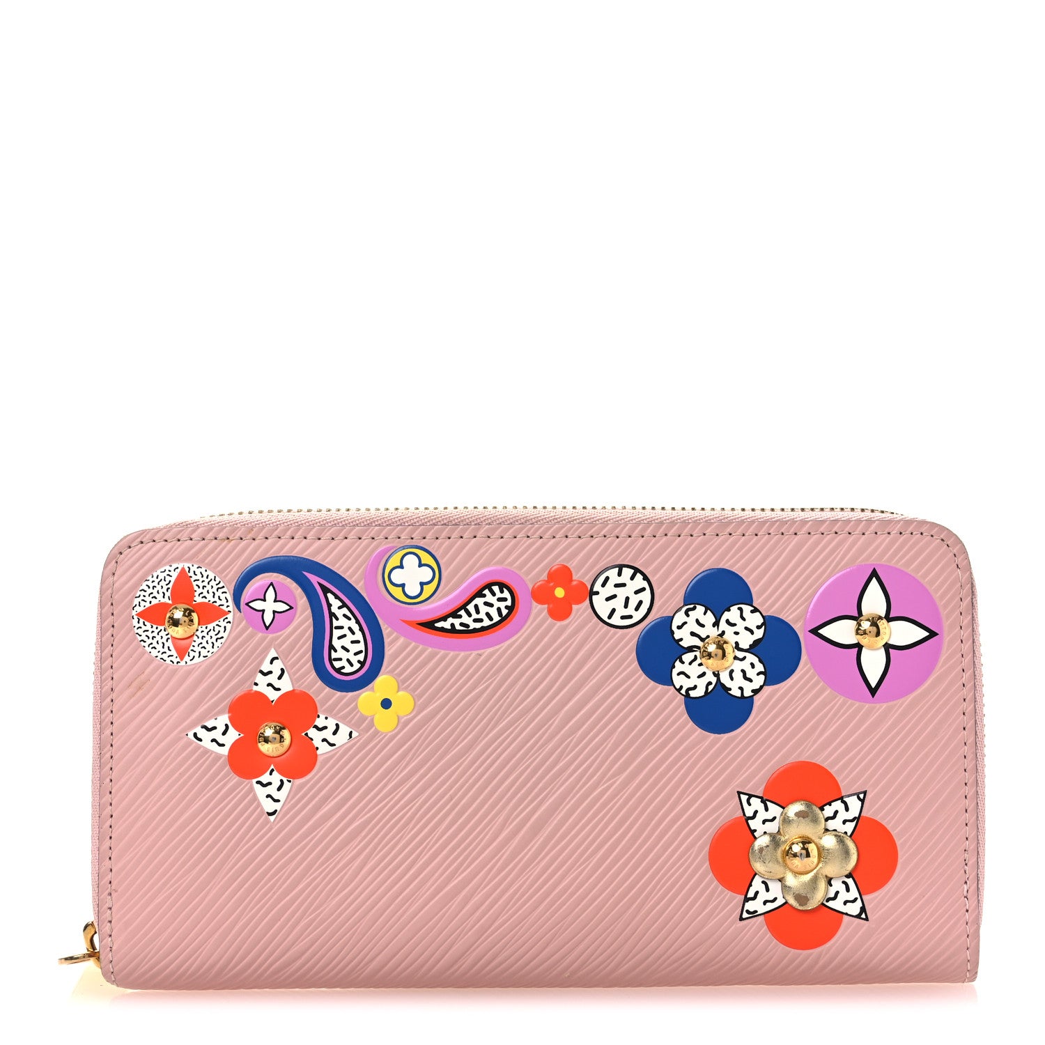 Louis Vuitton Epi Blooming Flowers Zippy Wallet Rose Ballerine 1 of 10