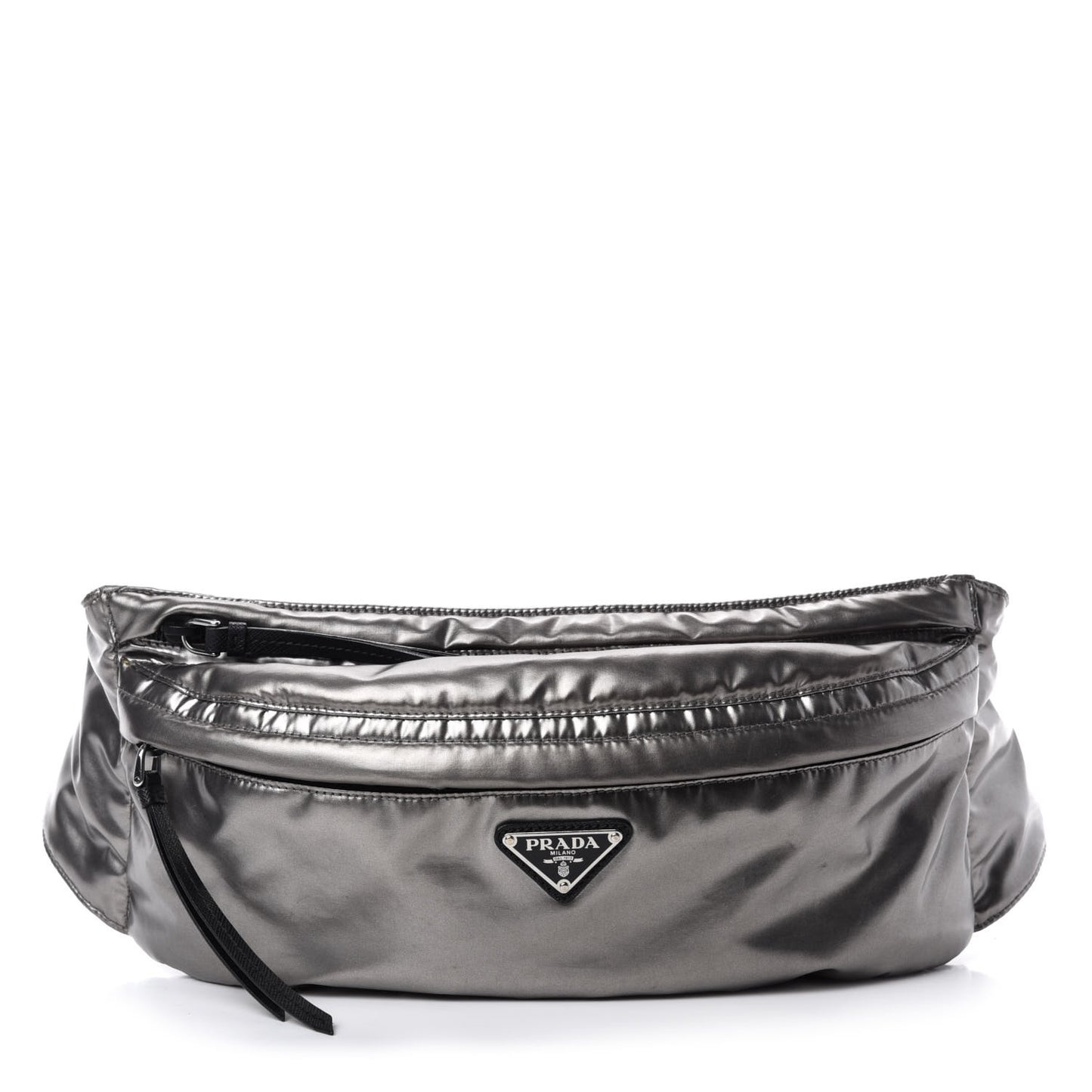 Metallic Tessuto Nylon Metal Belt Bag Ferro