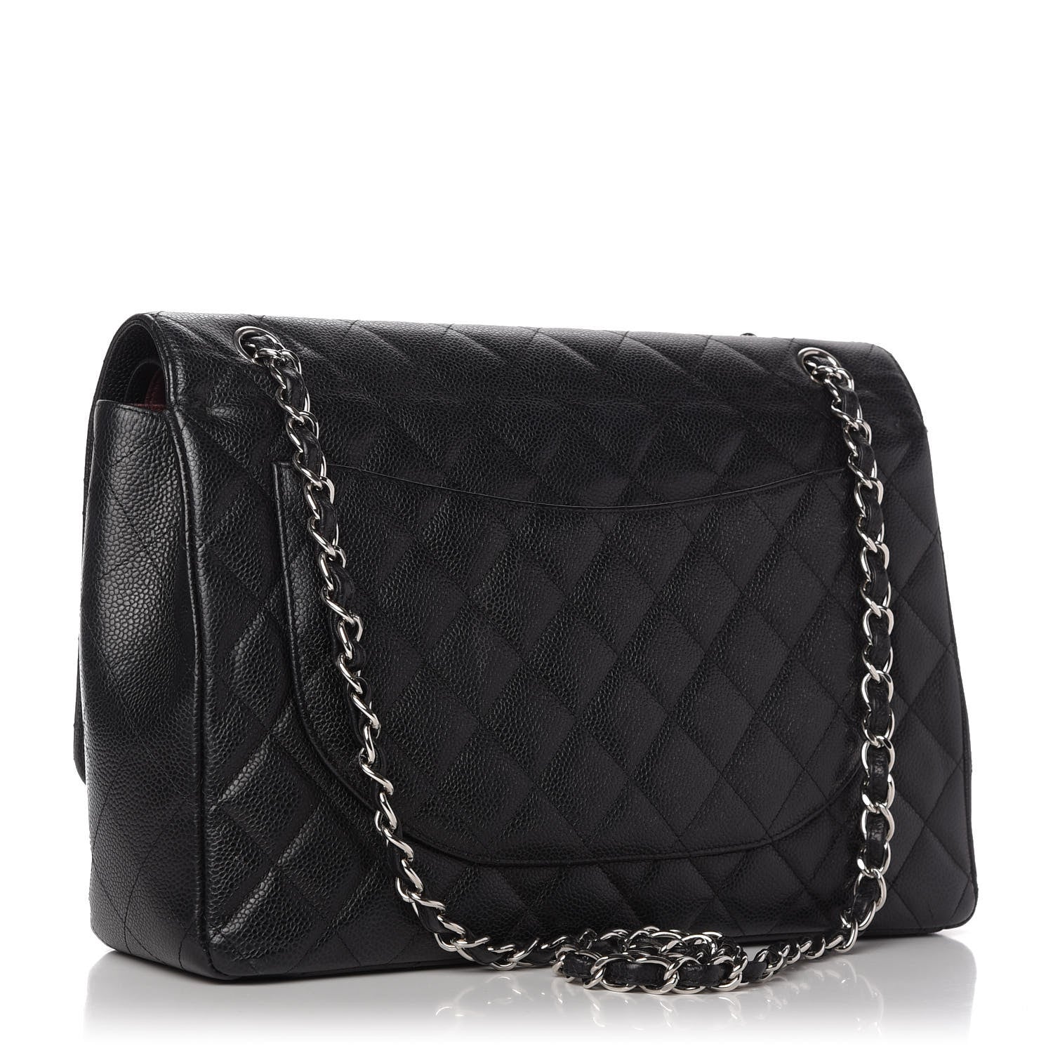 Chanel Caviar Quilted Maxi Double Flap Black 3 of 10