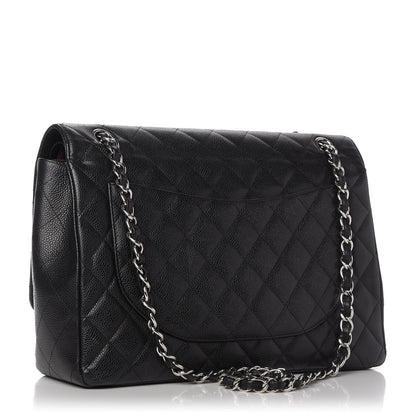 Chanel Caviar Quilted Maxi Double Flap Black 3 of 10
