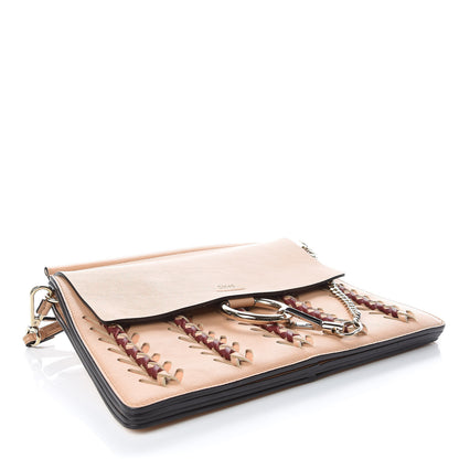 Chloe Calfskin Woven Medium Faye Shoulder Bag Blush Nude 4 of 12