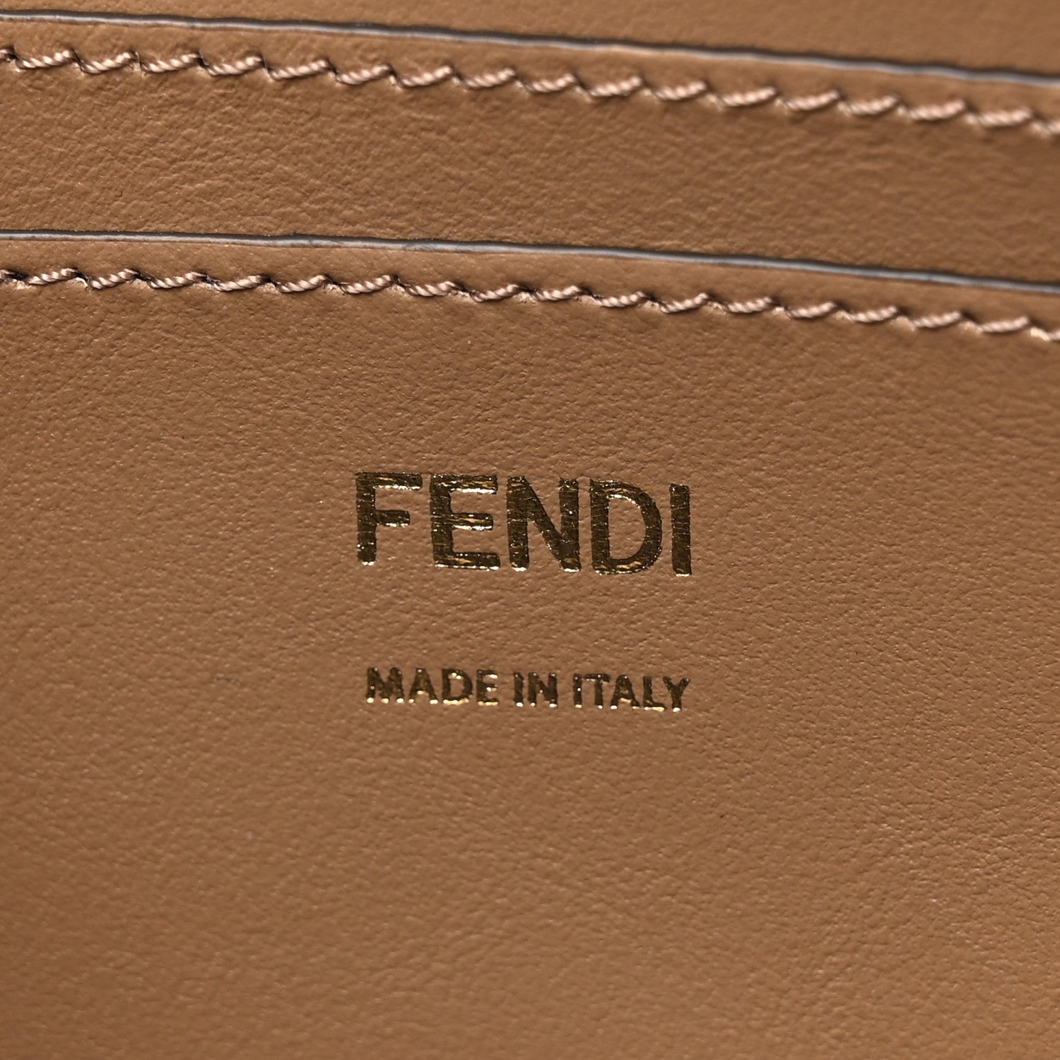 Fendi Denim Vitello King F is Fendi FF Embroidered Baguette Pouch Denim Sand 6 of 11