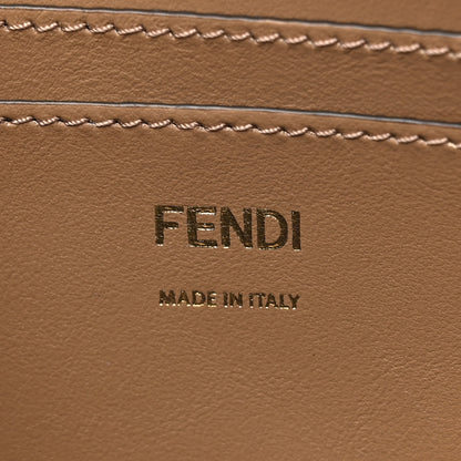 Fendi Denim Vitello King F is Fendi FF Embroidered Baguette Pouch Denim Sand 6 of 11