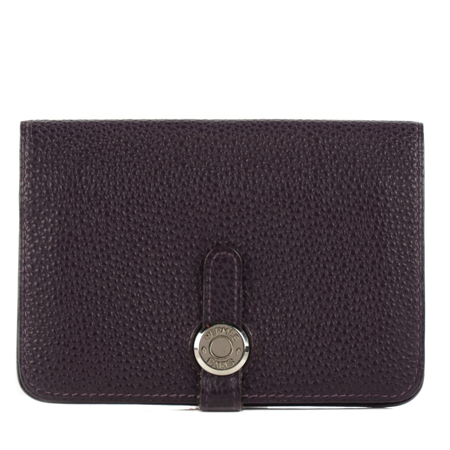 Hermes Togo Dogon Compact Wallet Raisin 1 of 8