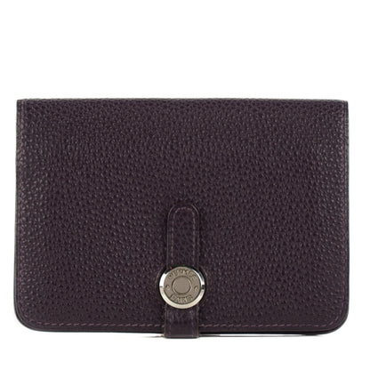 Hermes Togo Dogon Compact Wallet Raisin 1 of 8