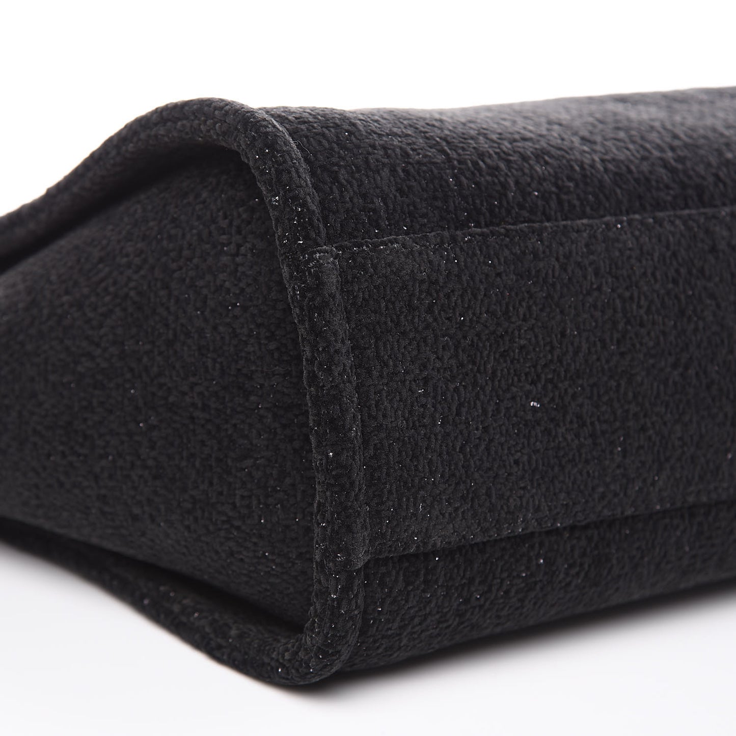 Lurex Boucle Small Deauville Tote Black