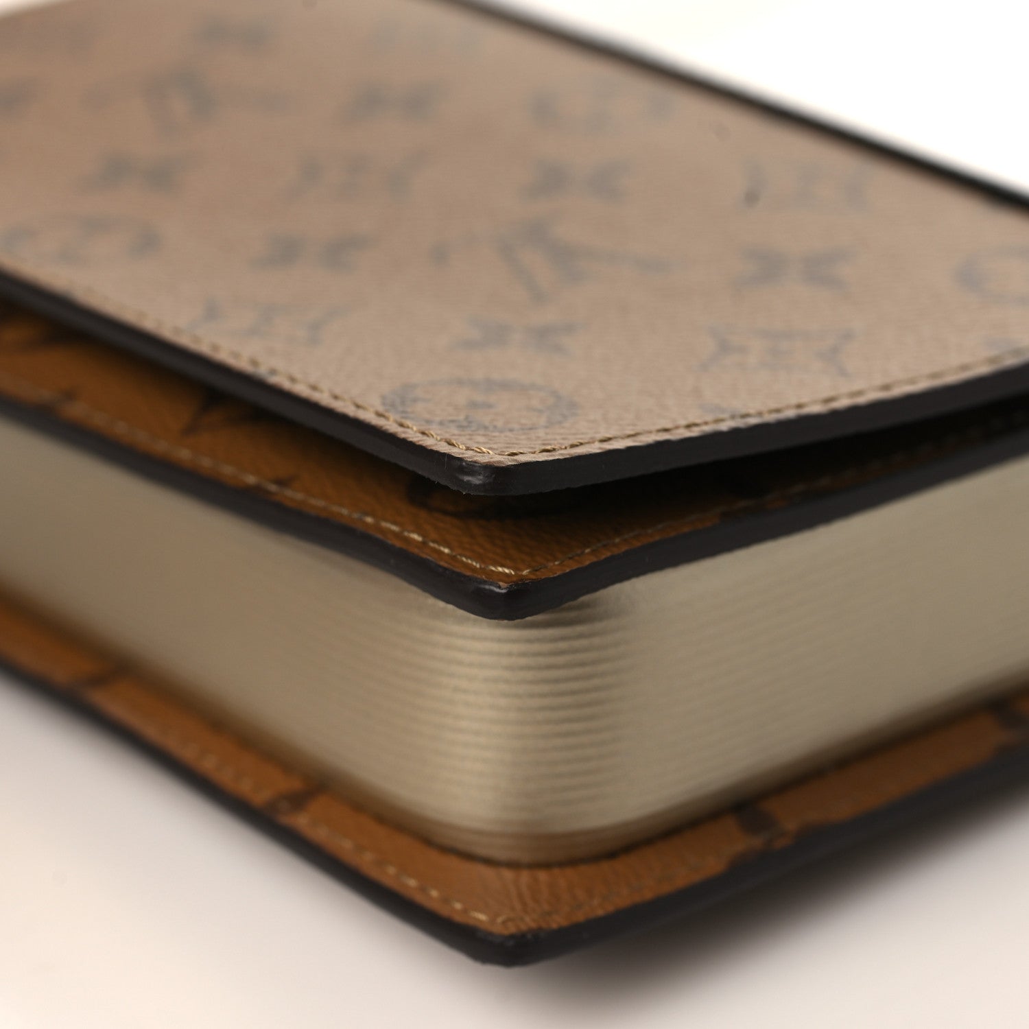 Louis Vuitton Reverse Monogram Book Chain Wallet 10 of 14