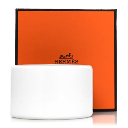 Hermes Enamel Lacquered Cuff Bracelet S White 7 of 7
