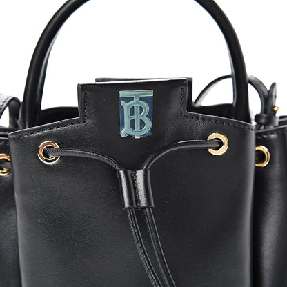 Burberry Calfskin Monogram Motif TB Bucket Black 7 of 9
