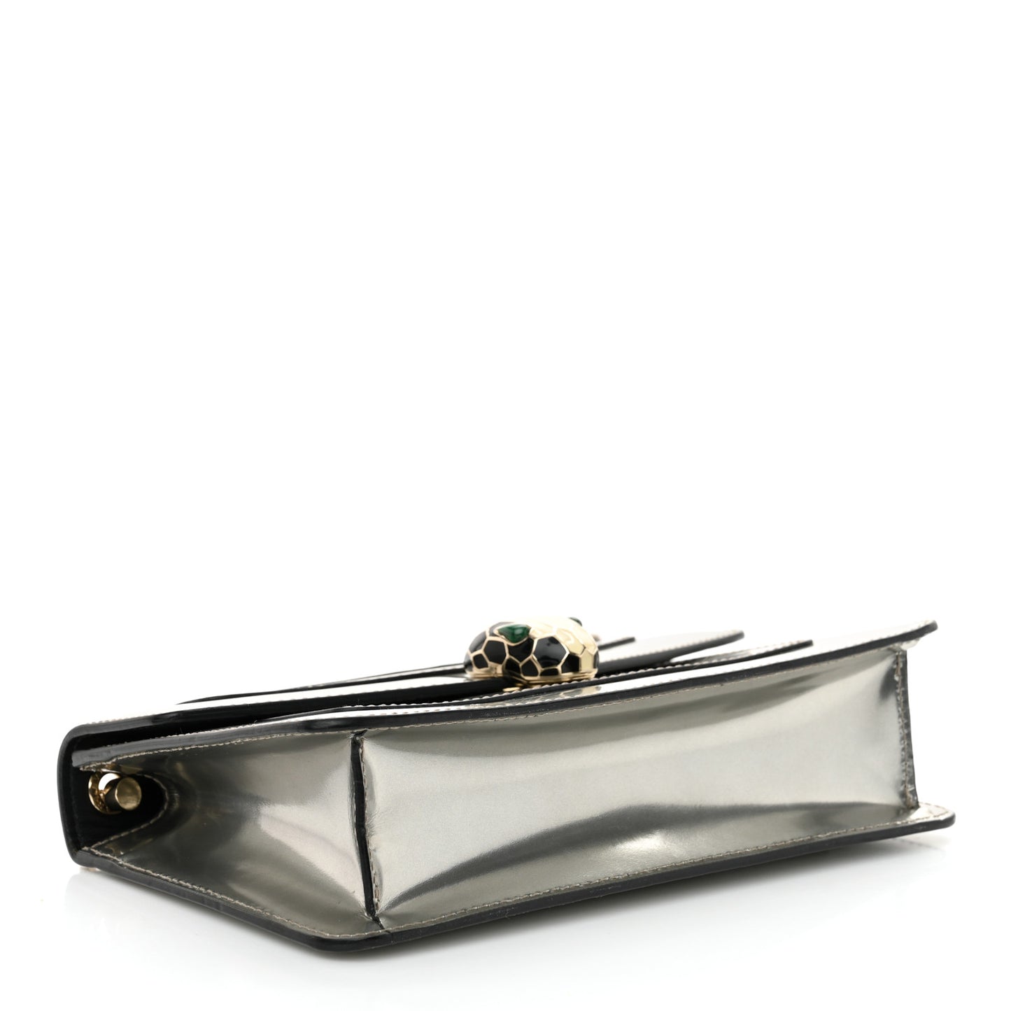 Metallic Serpenti Forever Small Shoulder Bag Silver