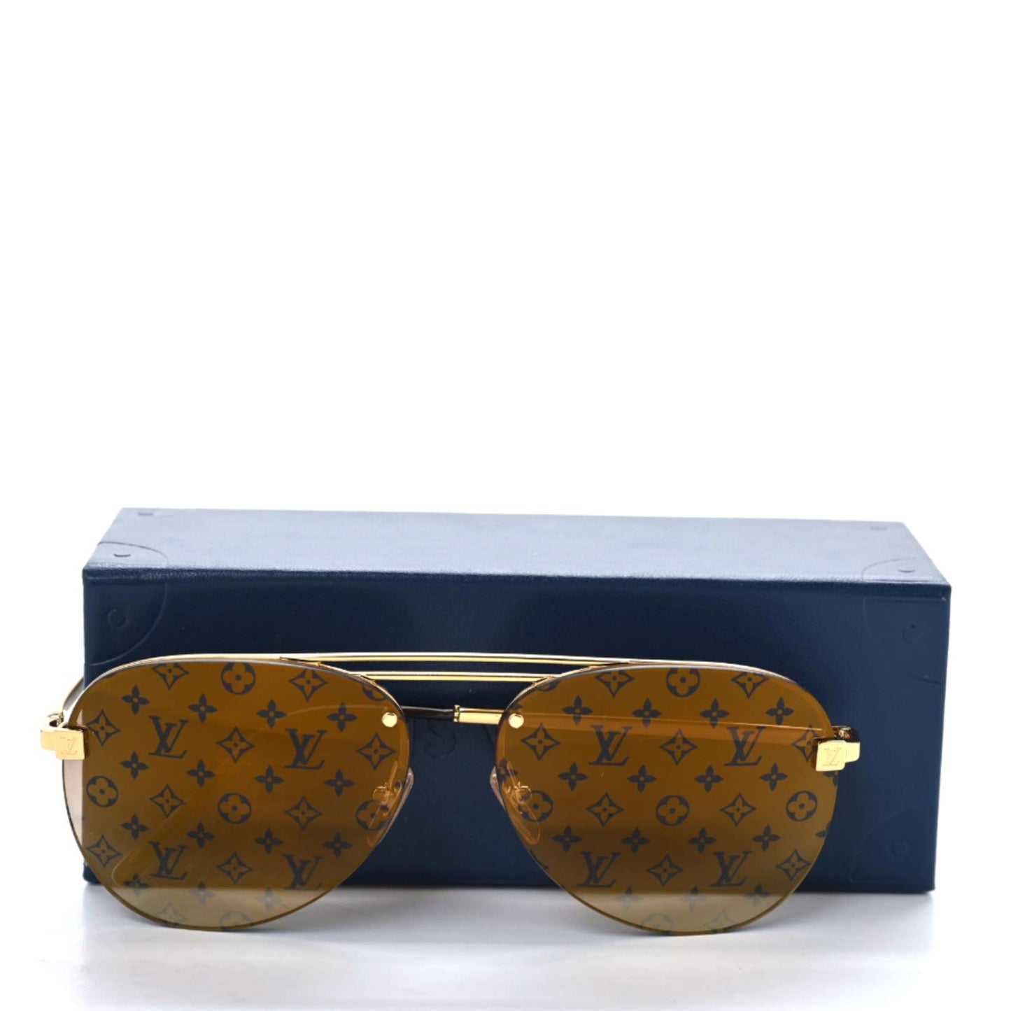 Metal Clockwise Sunglasses Z1020W Gold