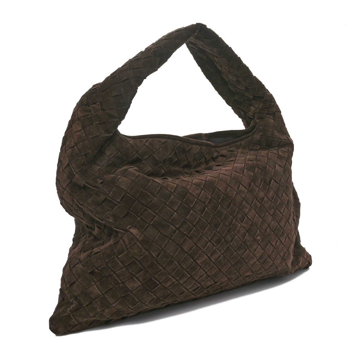 Suede Intrecciato Small Hop Fondant