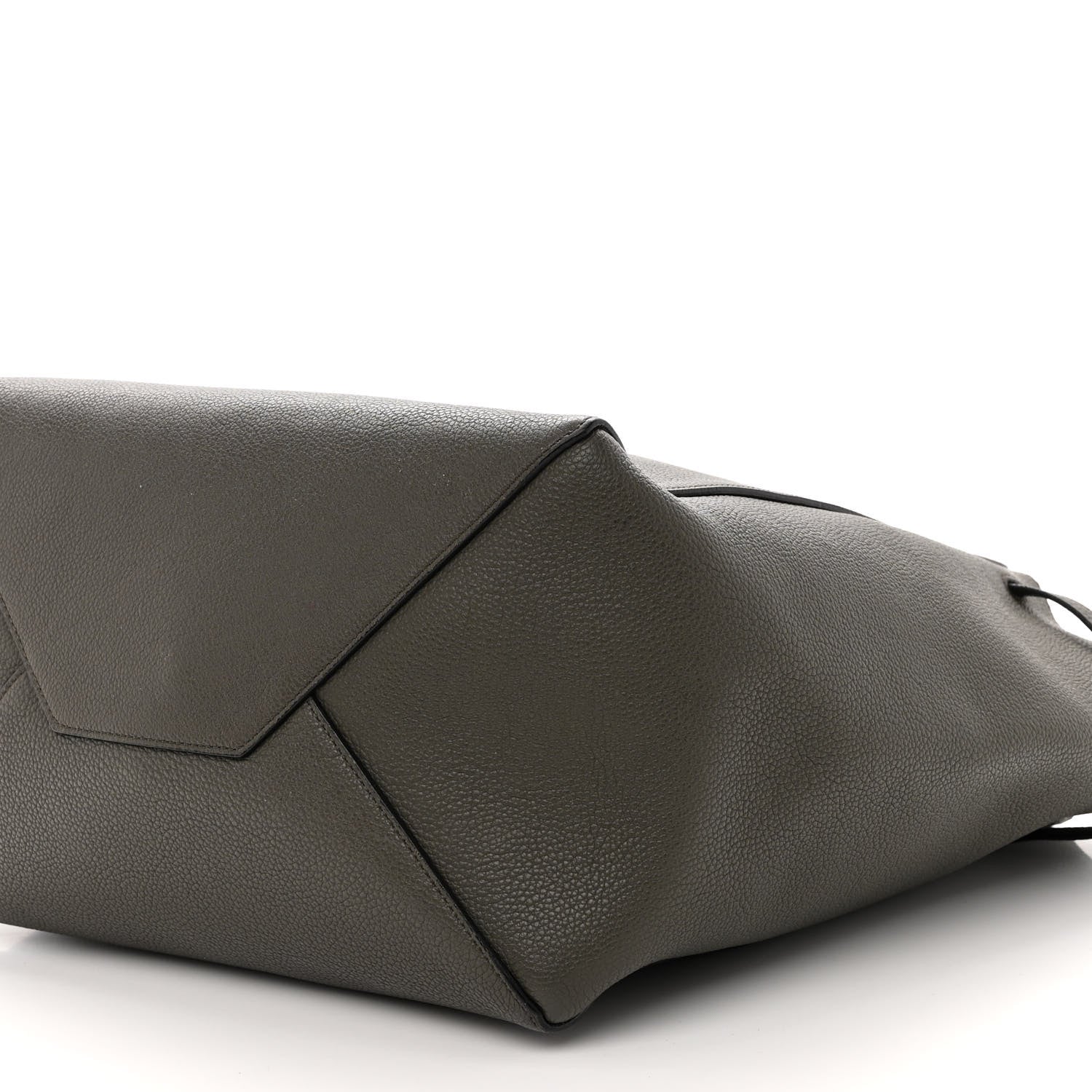 Celine Soft Grained Calfskin Small Belt Cabas Phantom Army Green 10 of 12