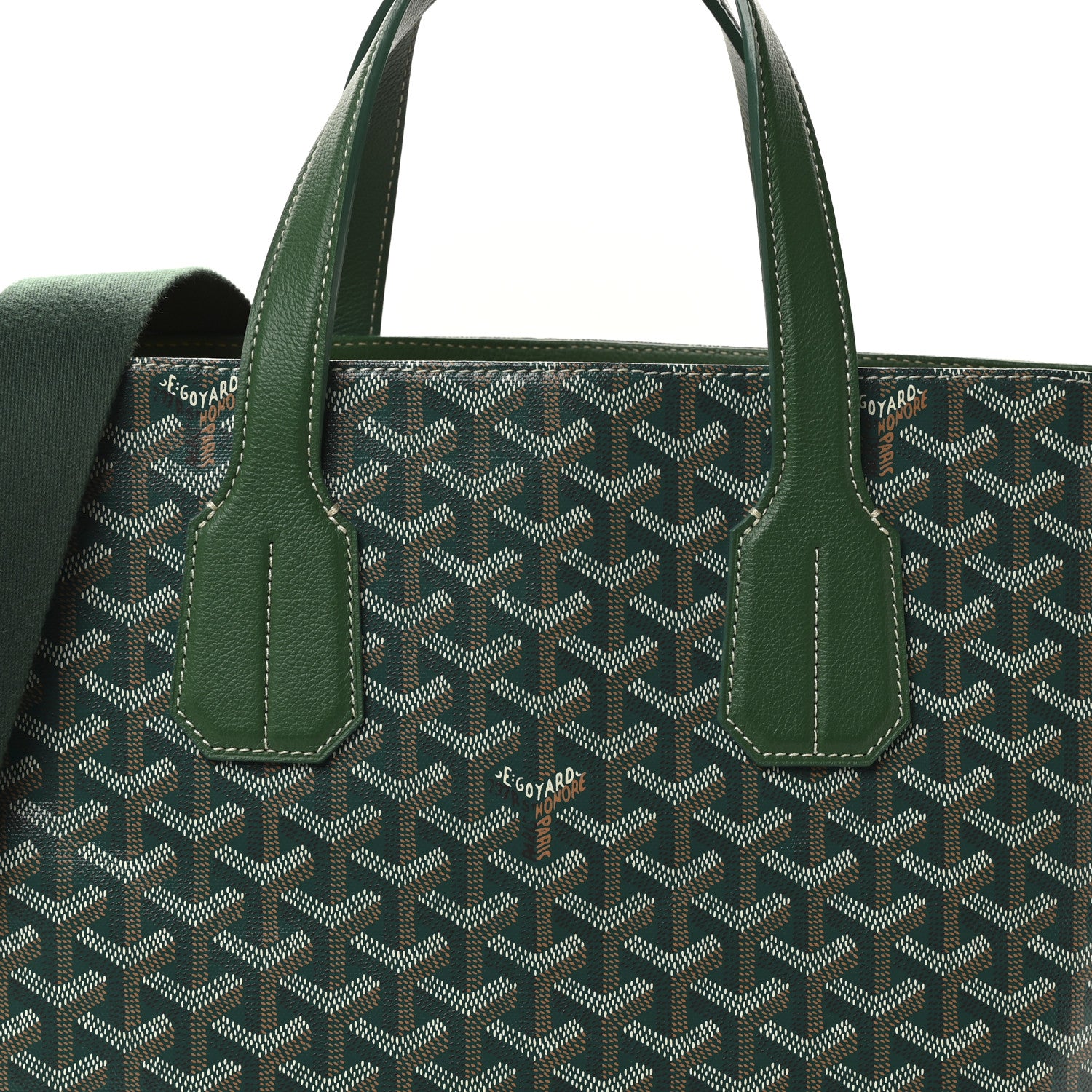 Goyard Goyardine Voltaire III Tote Green 8 of 10