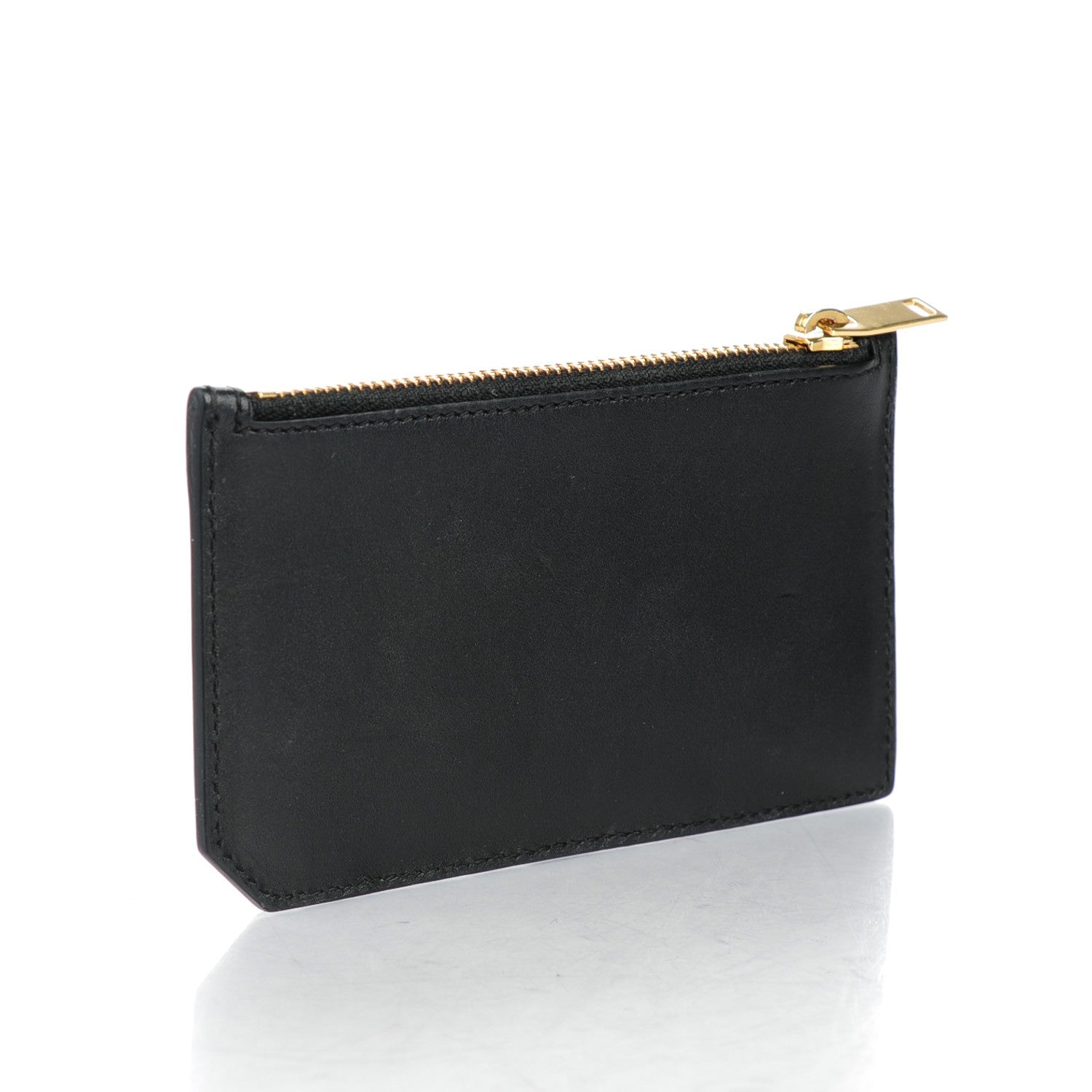 Saint Laurent Calfskin 5 Fragments Zip Pouch Card Holder Black 3 of 8