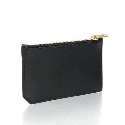 Saint Laurent Calfskin 5 Fragments Zip Pouch Card Holder Black 3 of 8