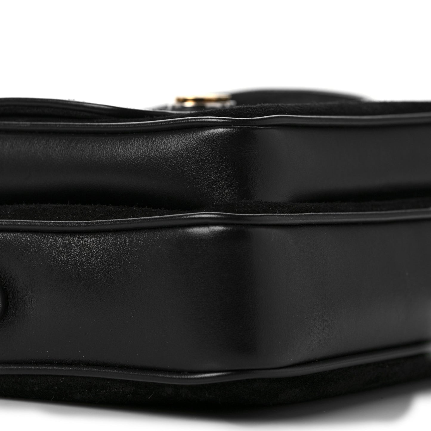 Calfskin Suede Morpheus Messenger Bag Black