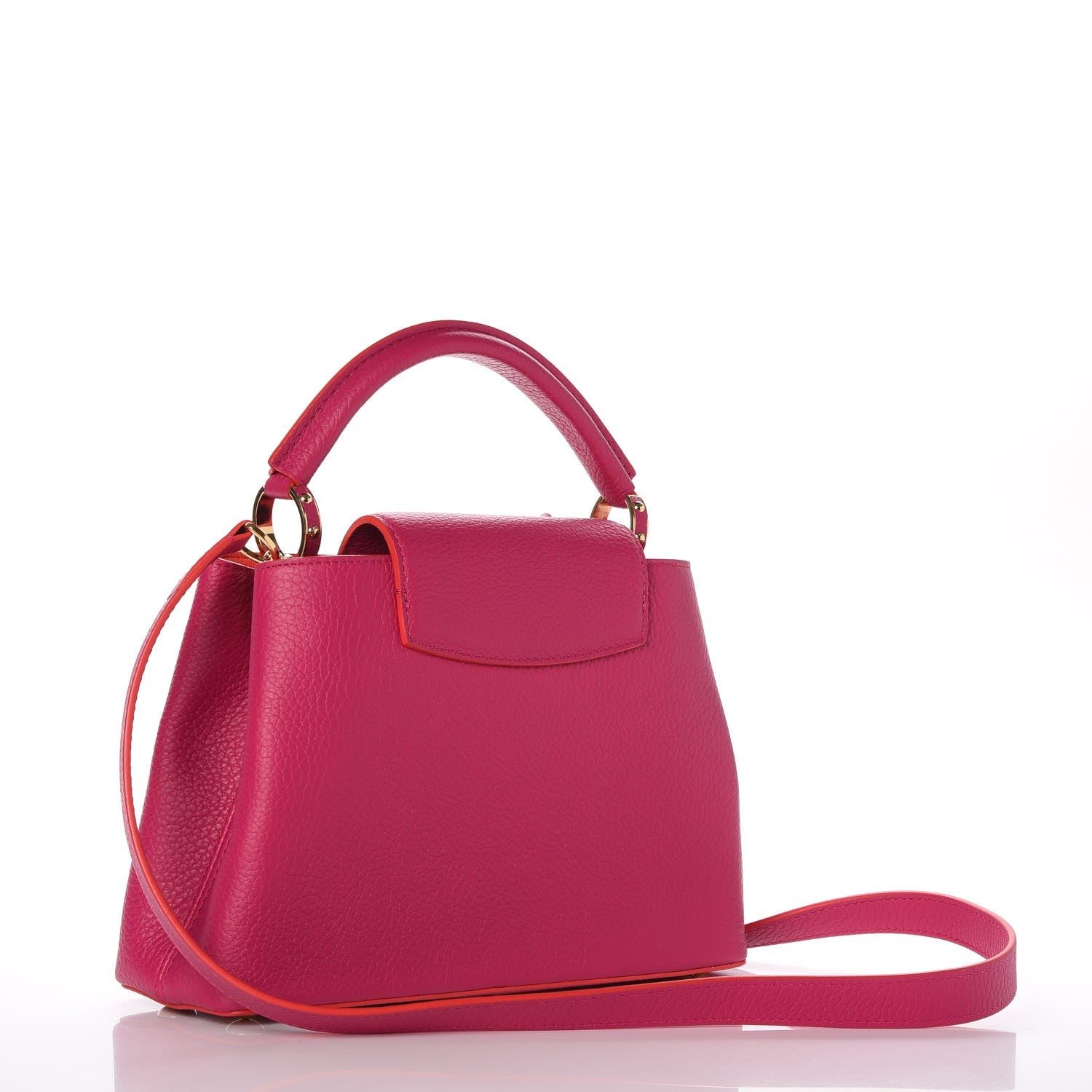 Louis Vuitton Taurillon Capucines BB Hibiscus Flamingo 4 of 8