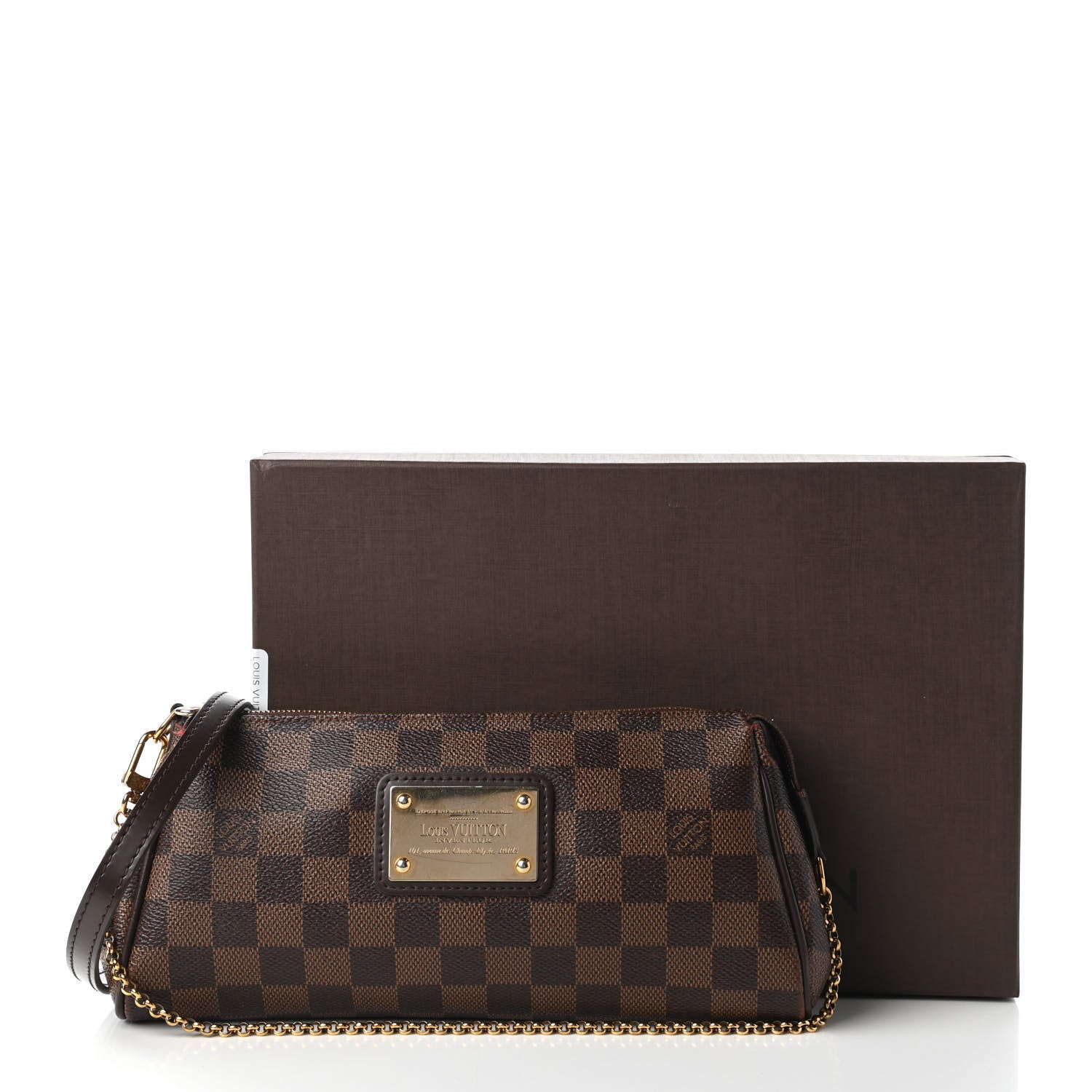 Louis Vuitton Damier Ebene Eva Clutch 11 of 11