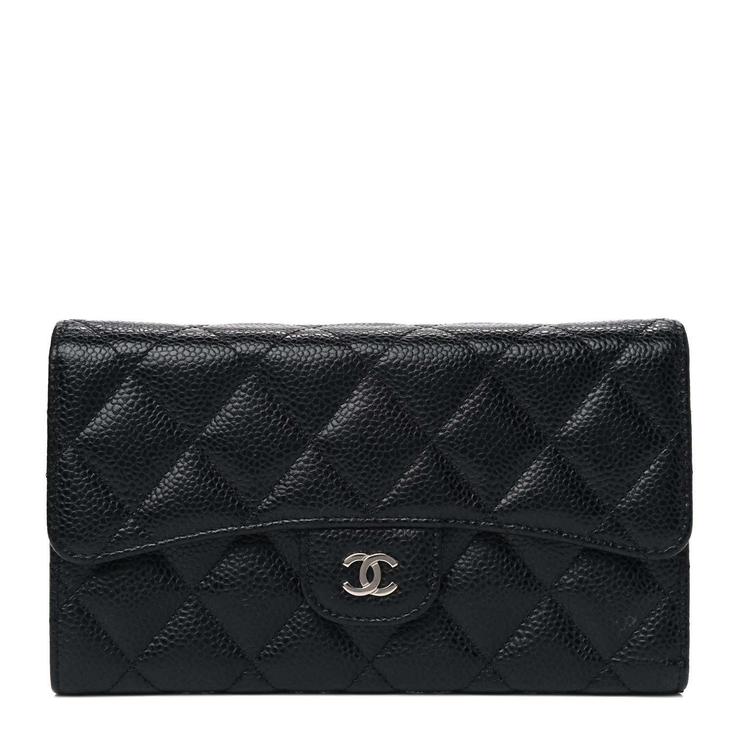 Chanel Caviar Quilted Large Flap Wallet Black 1 of 5