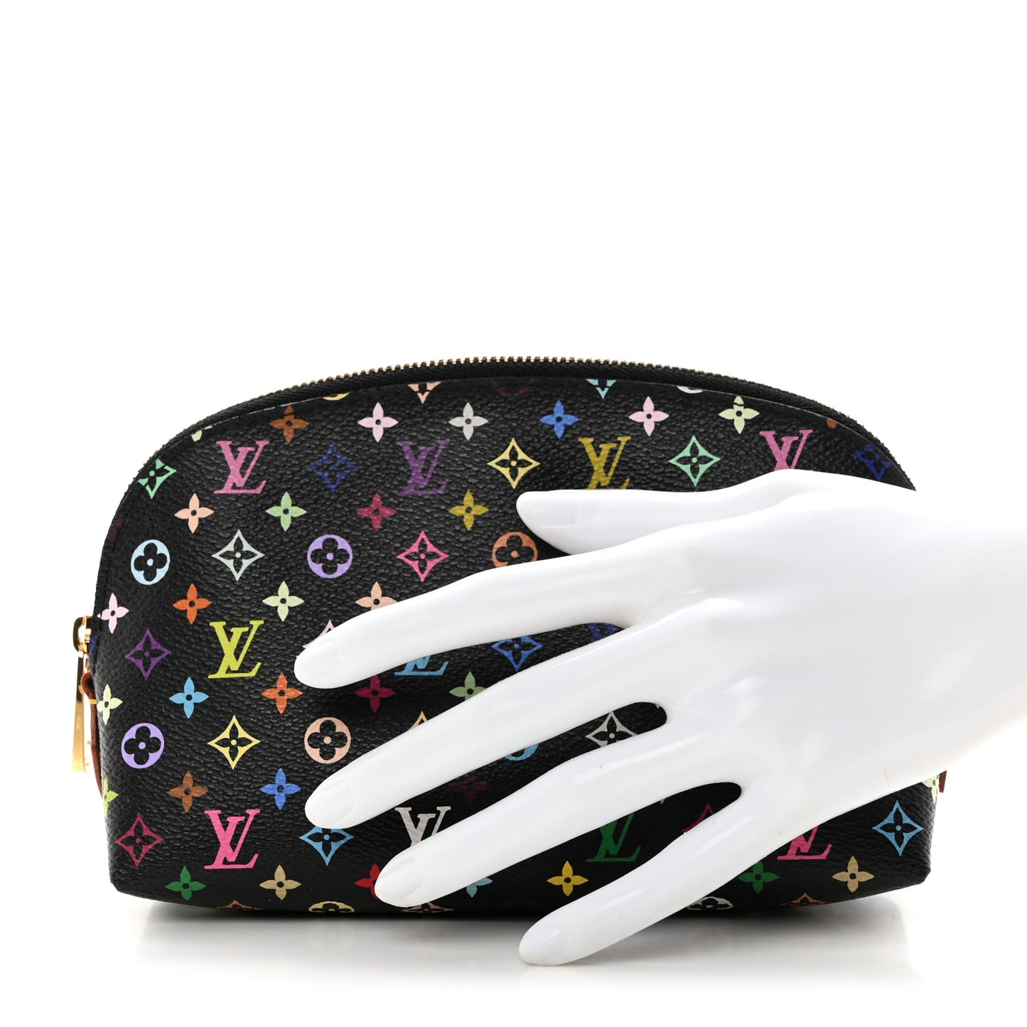 Monogram Multicolor Cosmetic Pouch Black Grenade
