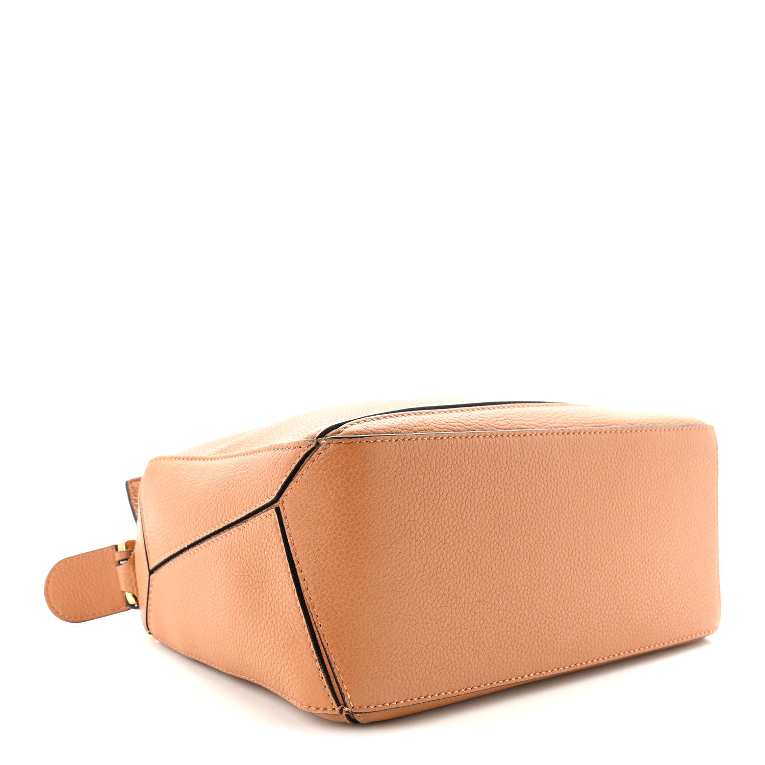 Loewe Grained Calfskin Small Puzzle Bag Tan 4 of 9