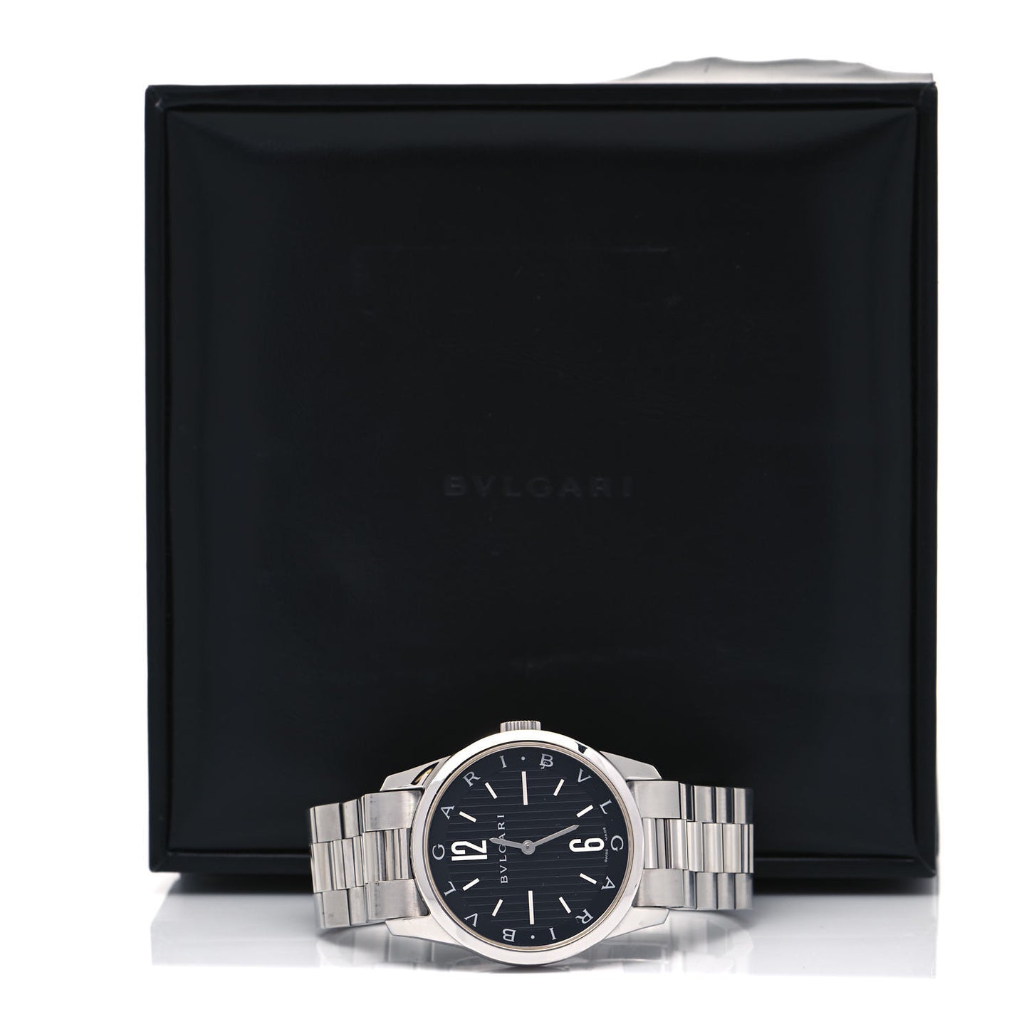Stainless Steel 37mm Solotempo Quartz Watch Black