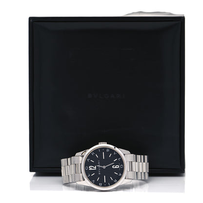Bulgari Stainless Steel 37mm Solotempo Quartz Watch Black 5 of 5