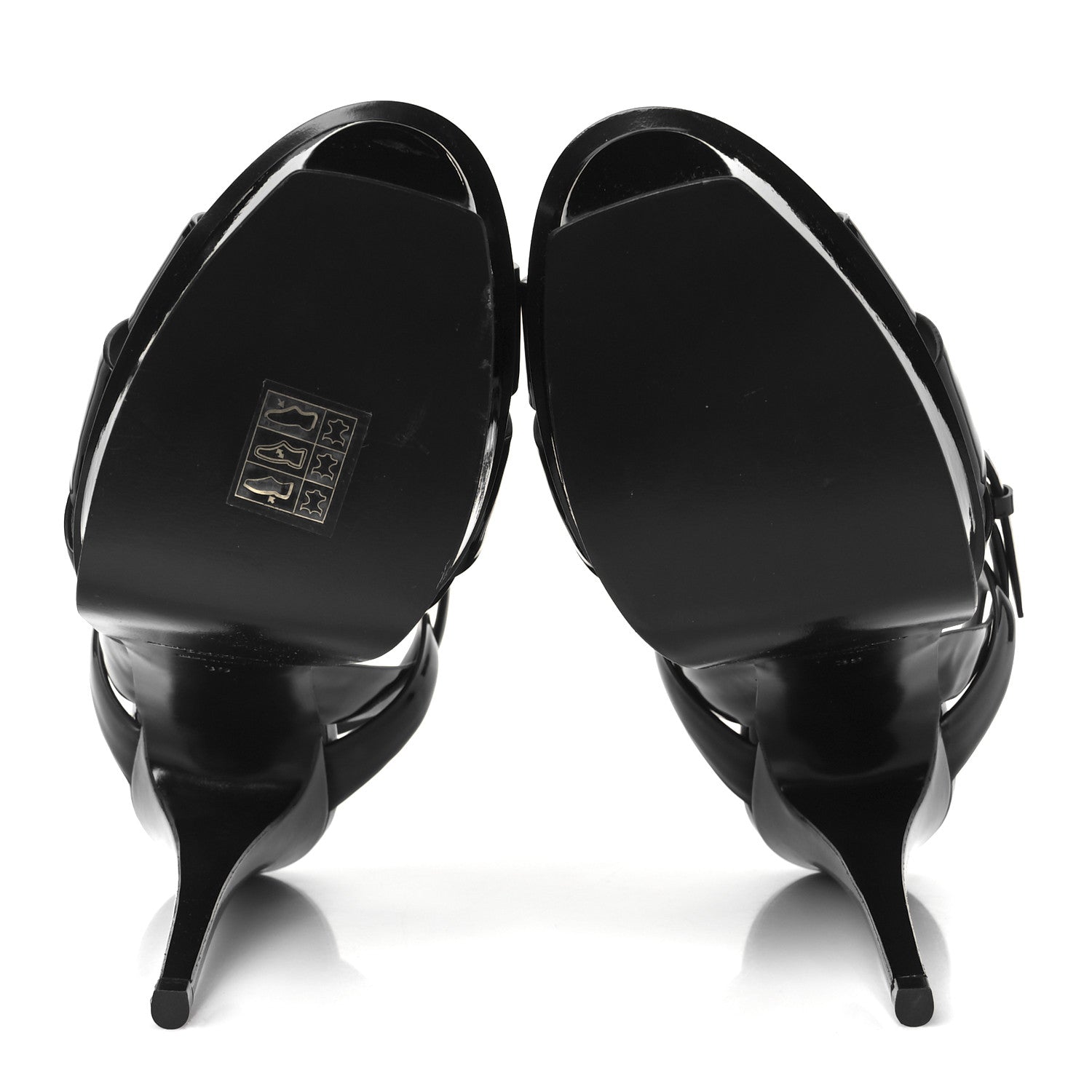 Saint Laurent Patent Tribute 105 Platform Sandals 39 Black 6 of 10