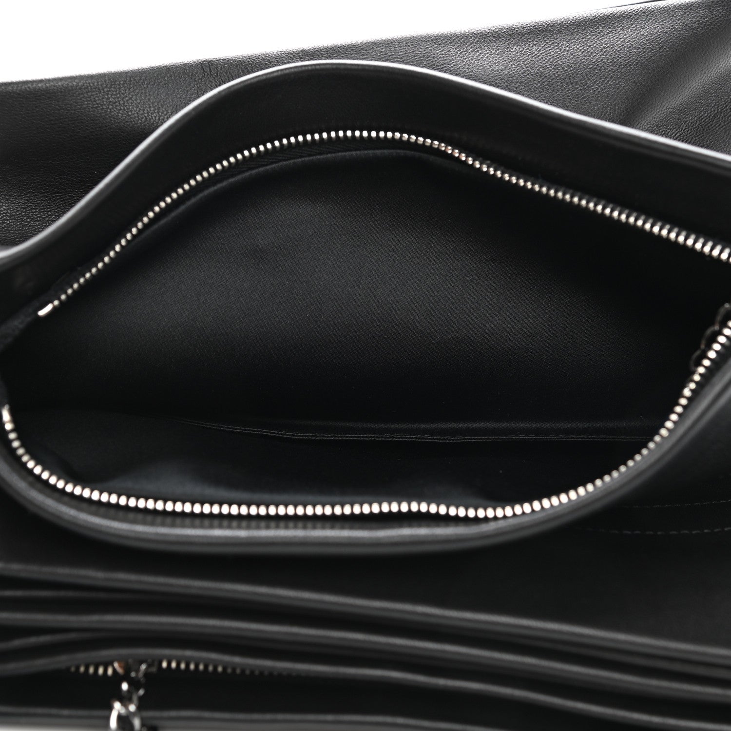 Chanel Lambskin Accordion Globe Clutch Black 7 of 10