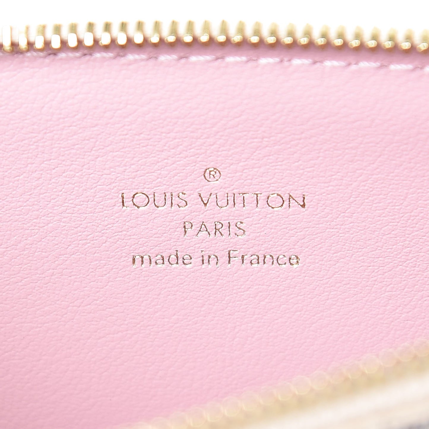 Damier Azur Felicie Chain Wallet Zippered Insert Rose Ballerine