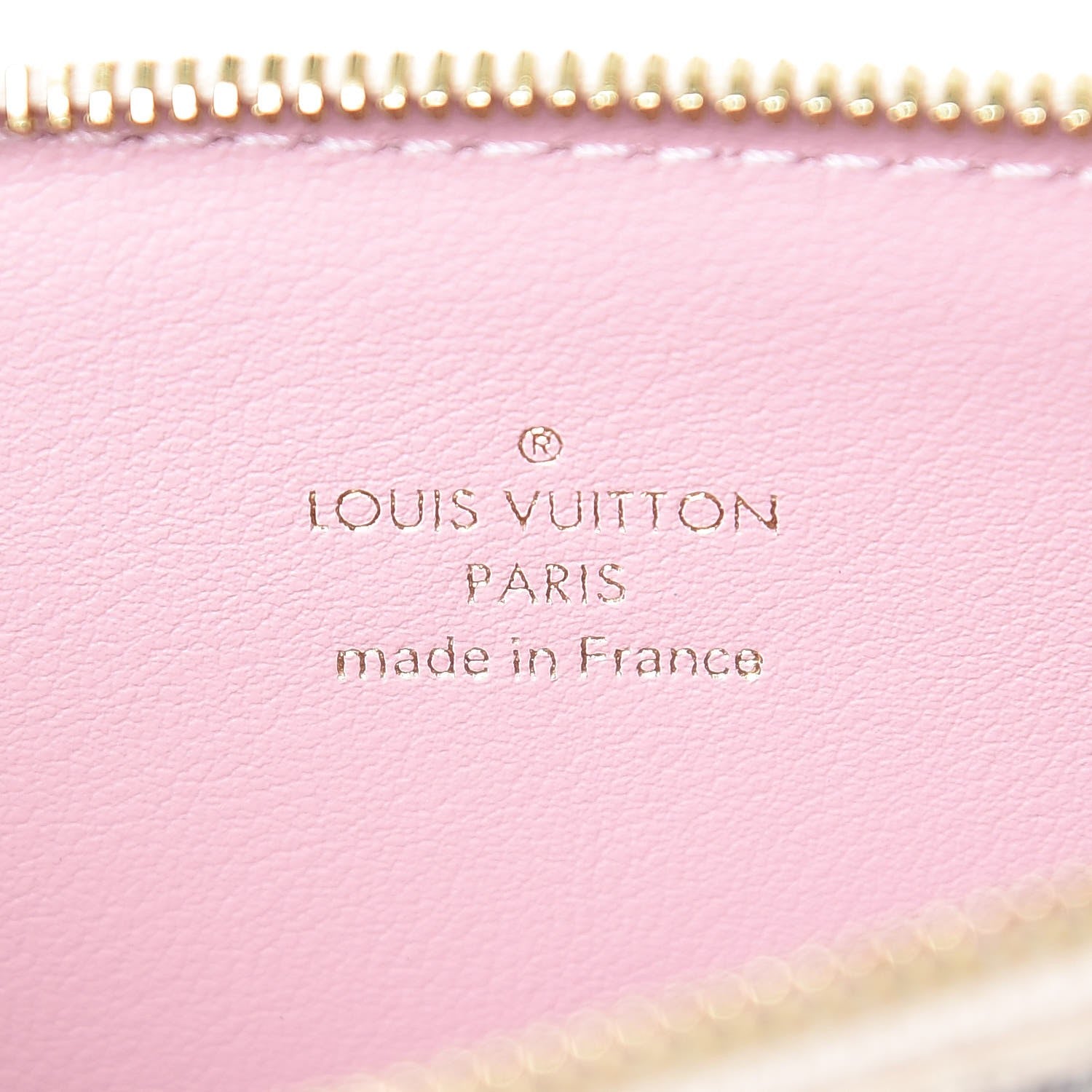 Louis Vuitton Damier Azur Felicie Chain Wallet Zippered Insert Rose Ballerine 6 of 6