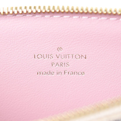 Louis Vuitton Damier Azur Felicie Chain Wallet Zippered Insert Rose Ballerine 6 of 6