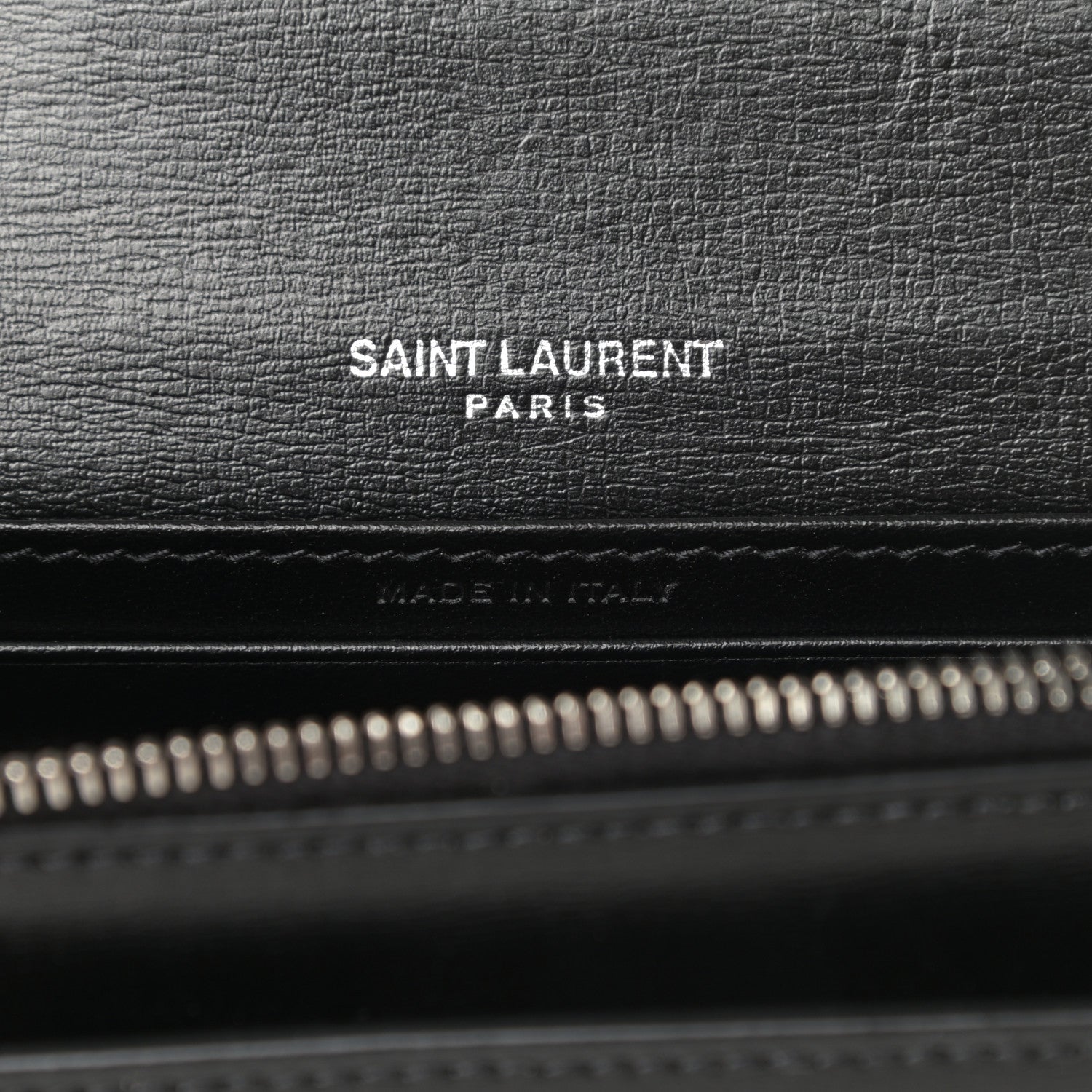 Saint Laurent Calfskin Monogram Sunset Chain Wallet Black 6 of 11