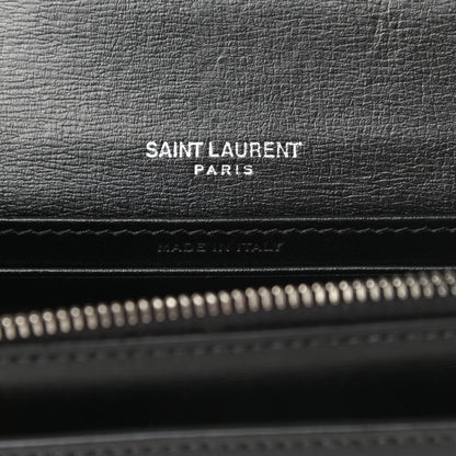 Saint Laurent Calfskin Monogram Sunset Chain Wallet Black 6 of 11
