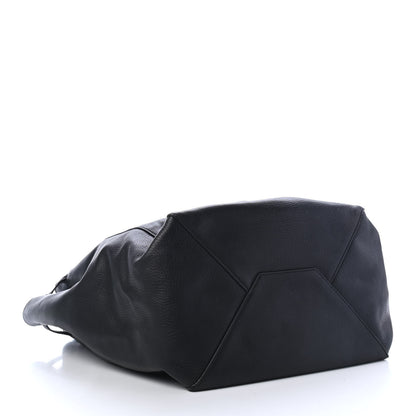 Celine Soft Grained Calfskin Medium Belt Cabas Phantom Black 3 of 4