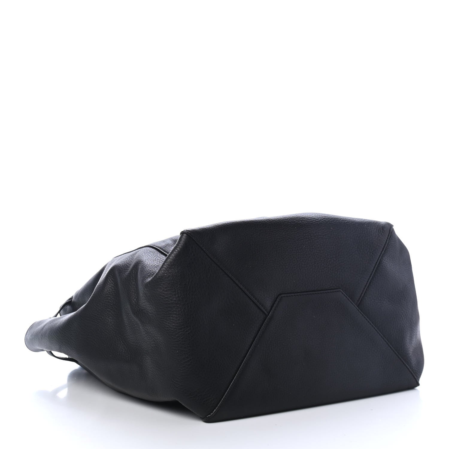 Celine Soft Grained Calfskin Medium Belt Cabas Phantom Black 4 of 5