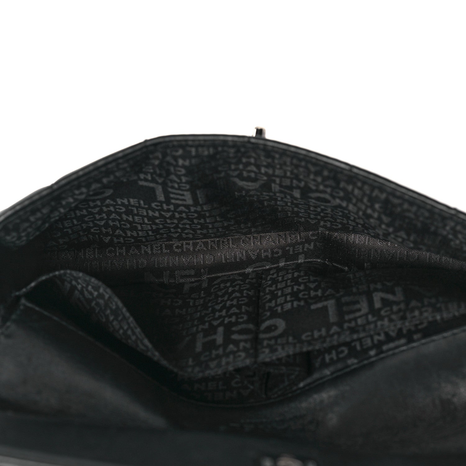 Chanel Lambskin Chocolate Bar Quilted Lambskin 3 Chain Flap Black 4 of 9
