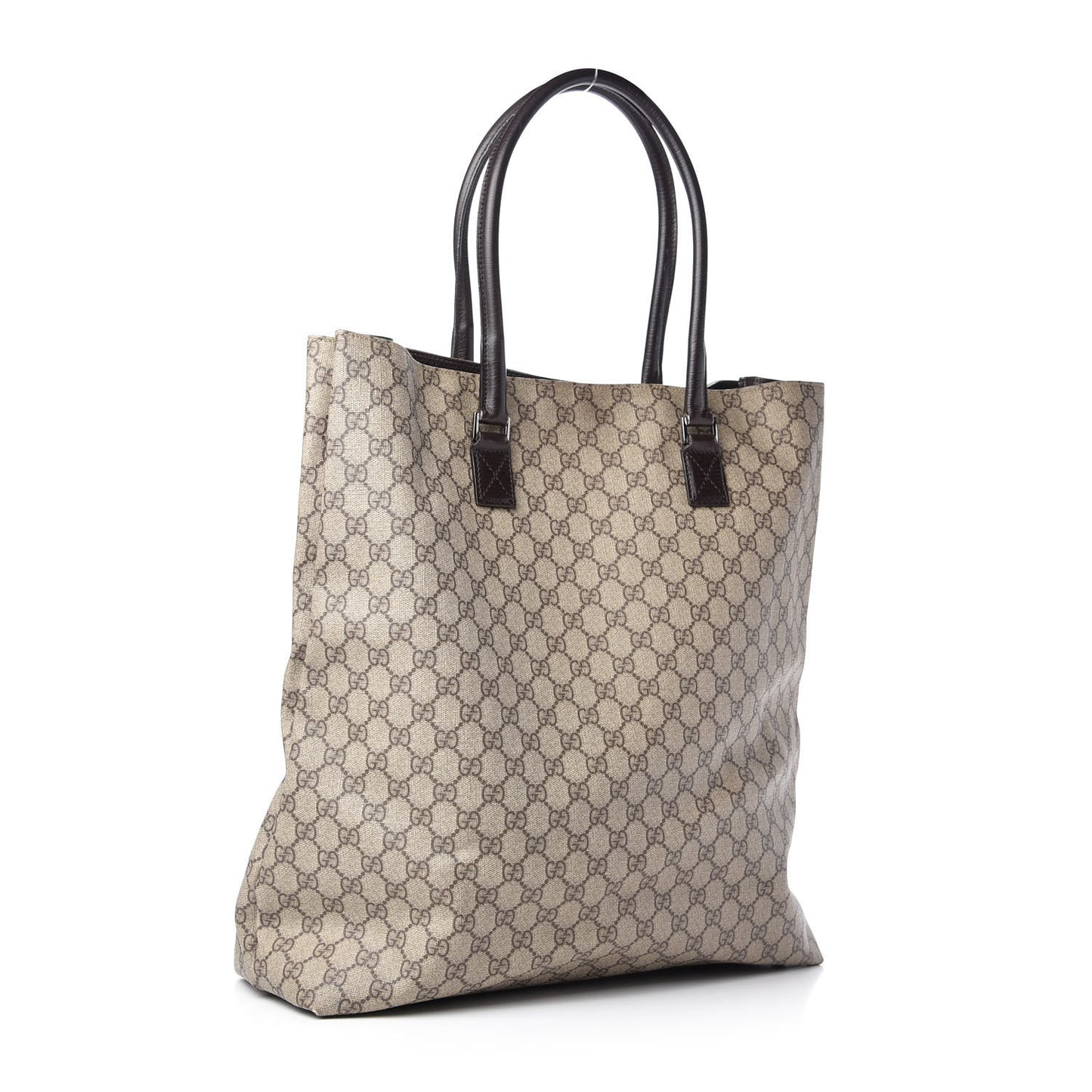 GG Plus Monogram Vertical Tote Dark Brown